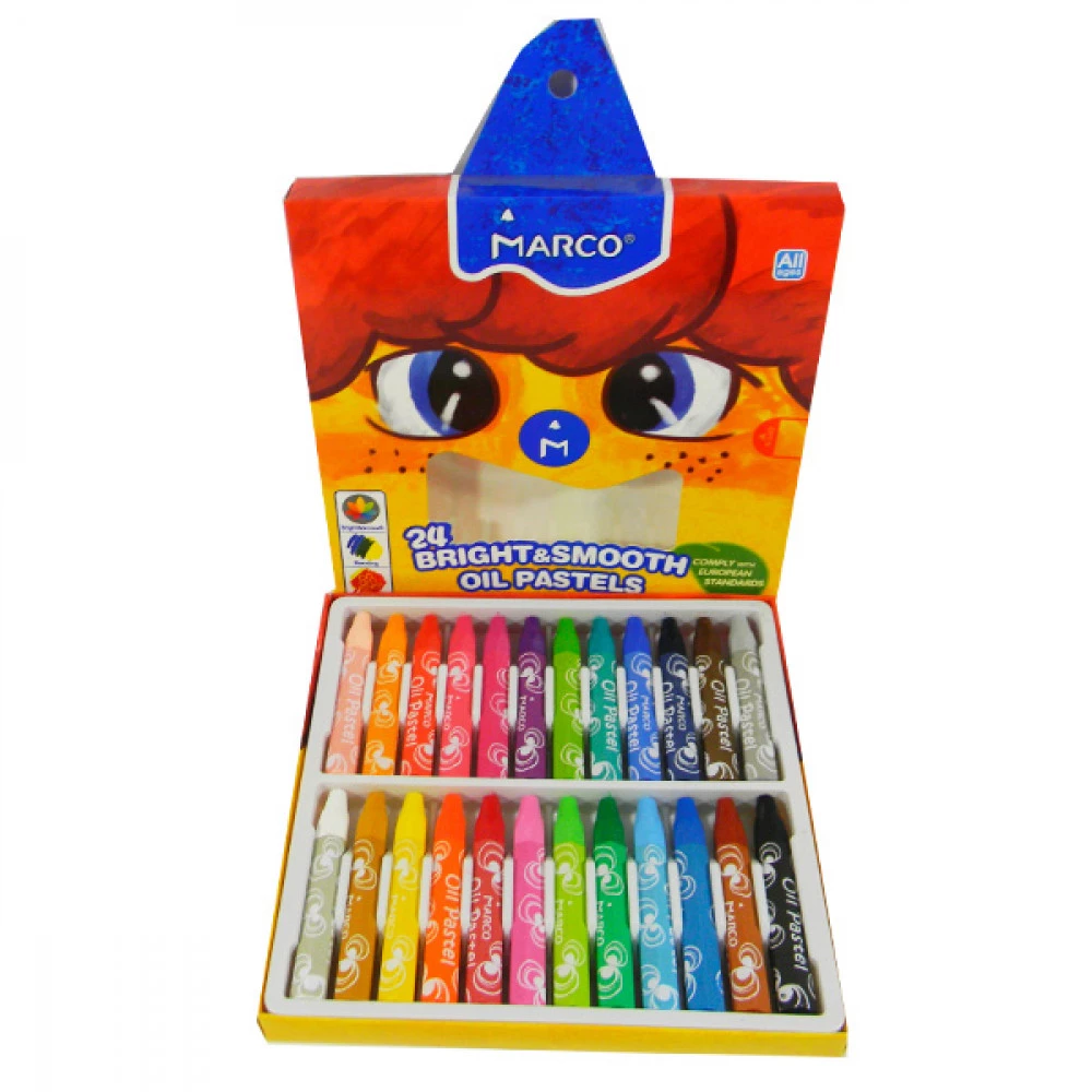 Крейда-пастель масляні 24 кольори "Marco" 1100/24 ​​OP