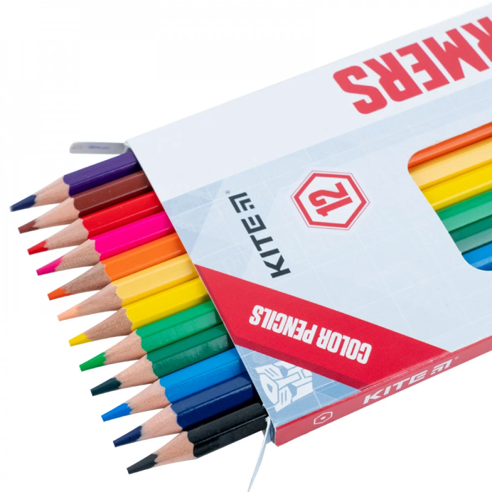 Олівці шестигранні кольорові 12 кольорів Kite TF21-051