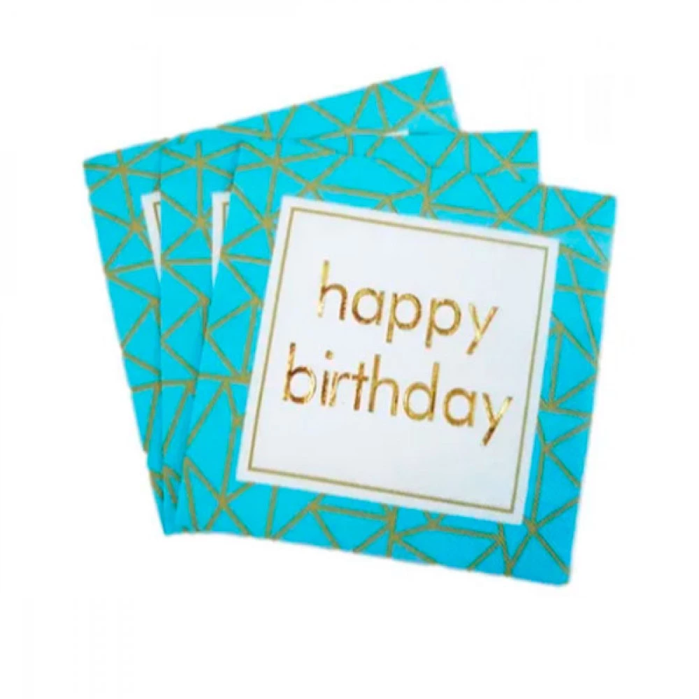 Серветки паперові 33*33 Happy Birthday 14964 (20шт)