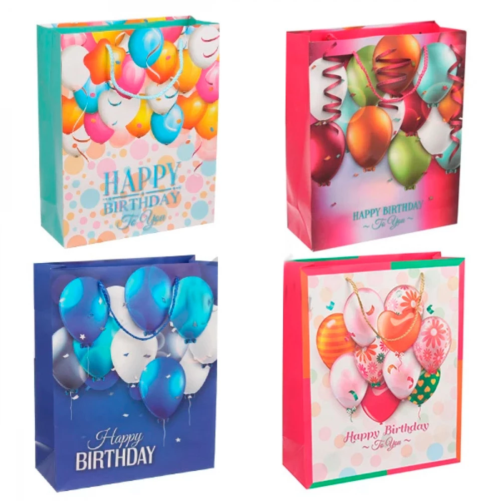 Пакет подарунковий 18х23х8см 3123-7026 Mix