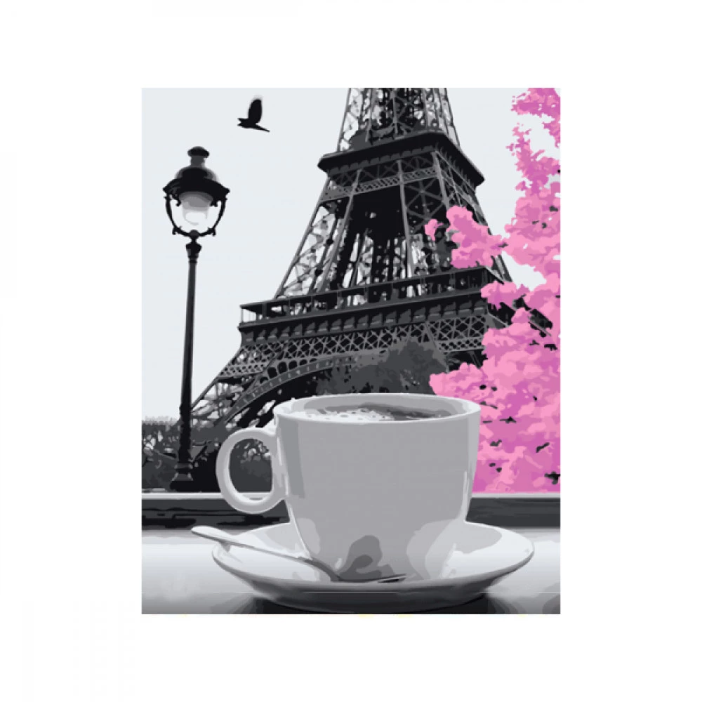 Набір картина за номерами 40 х 50 см Кава в Парижі 11208-АС