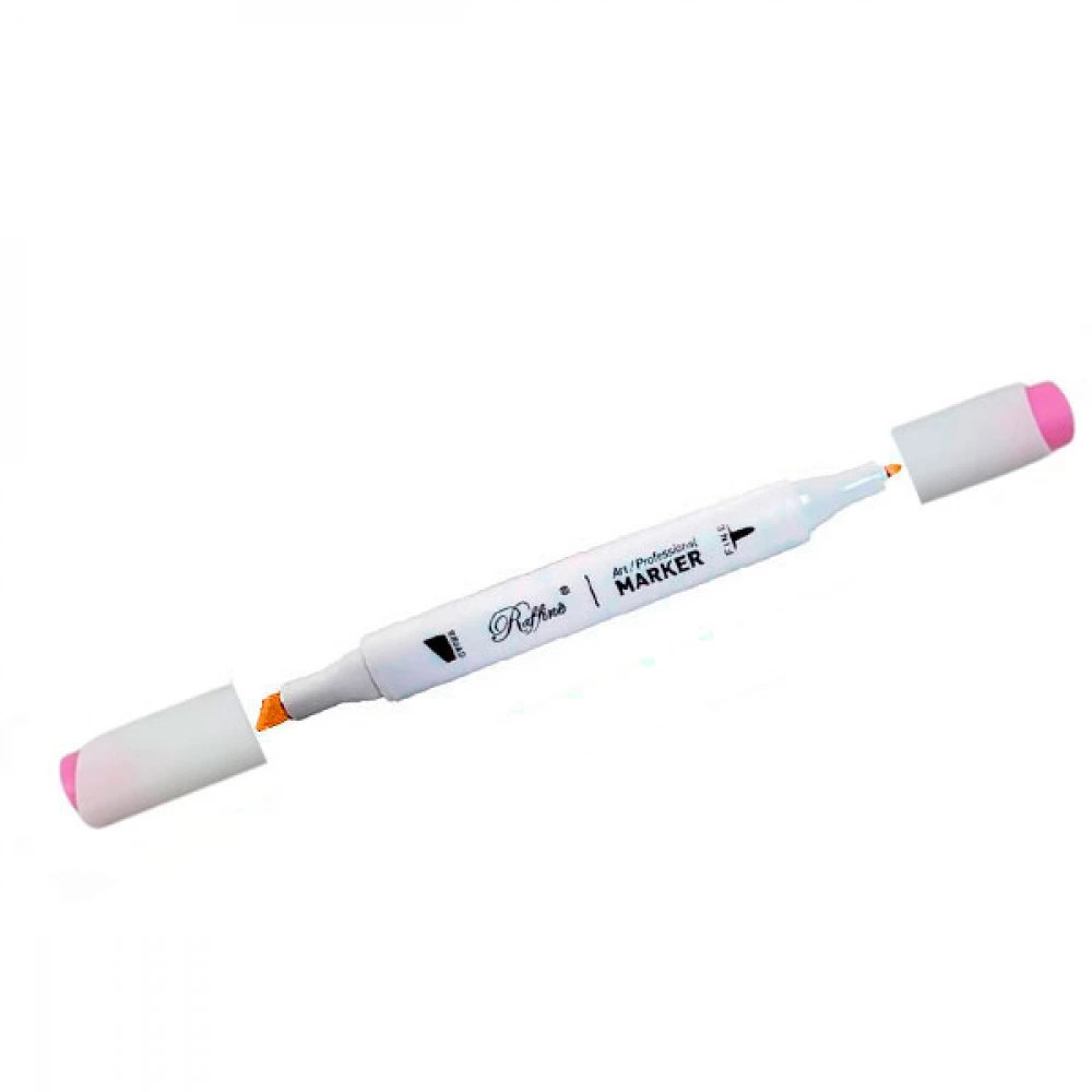 Маркер-скетч Marco 1-7 мм (Raffine) 7800 (R605) двосторонній рожевий