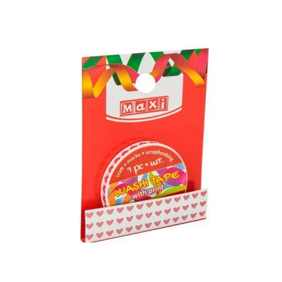 Скотч декоративний MX61955 3 м*5 мм серця