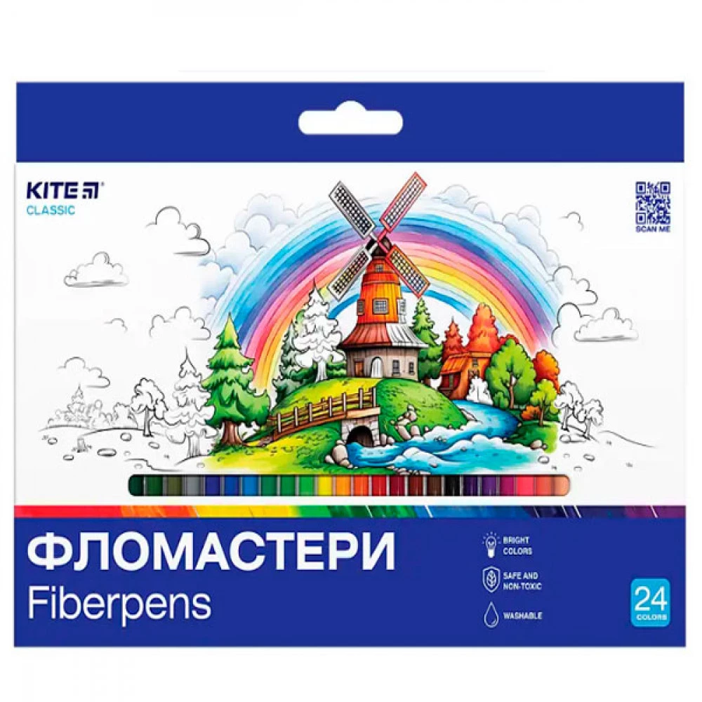 Фломастери 24кол Kite K-456 Kite Classic