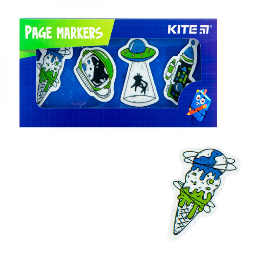 Блок паперу липкий 4х20шт 35х50мм KITE К22-479-2 UFO пластик