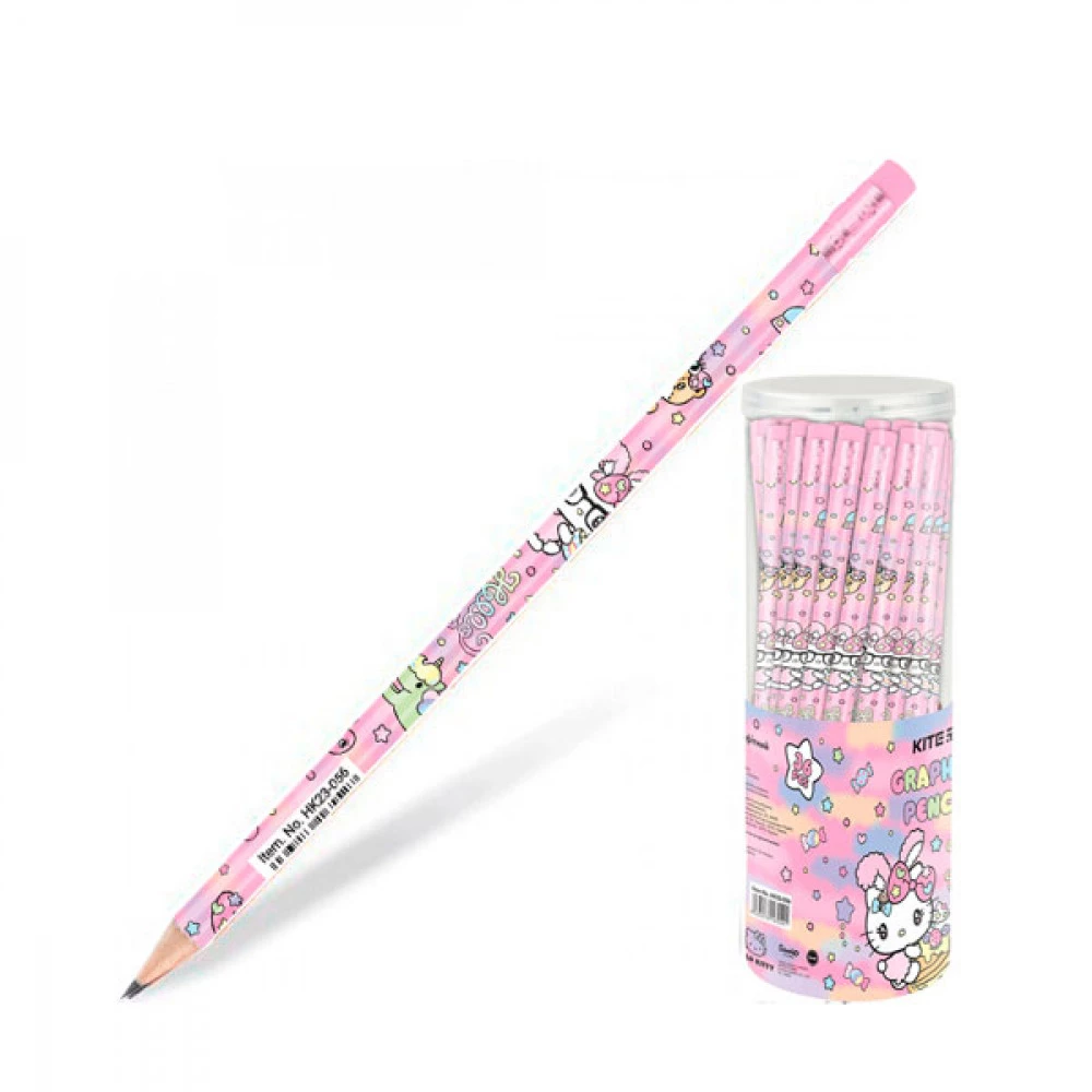 Олівець простий Kite HK23-056 з гумкою