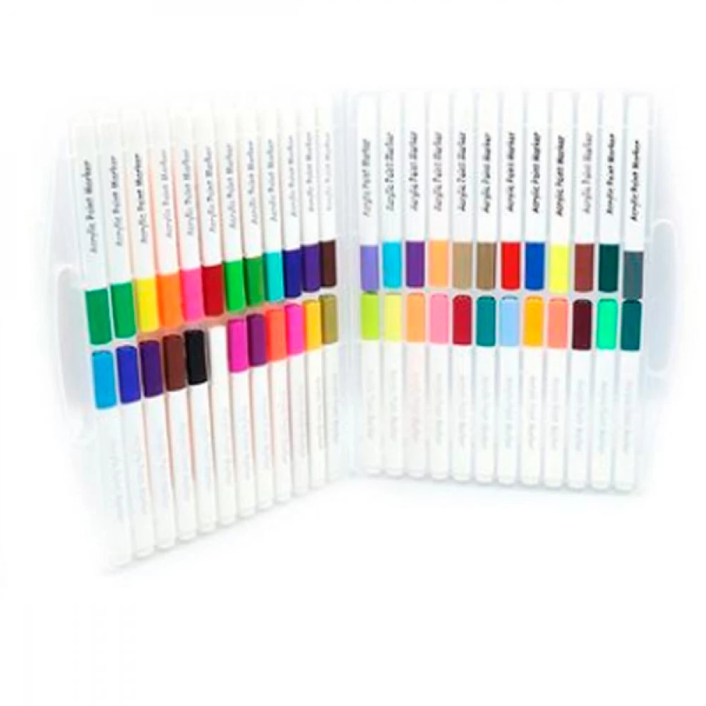 Набір скетч маркерів Aodemei М6148-48 48 штук акрил односторонній пластик бокс