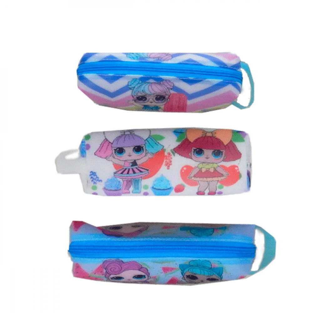 Пенал 1 відділення порожній "LL" L 0741P силіконовий Mix