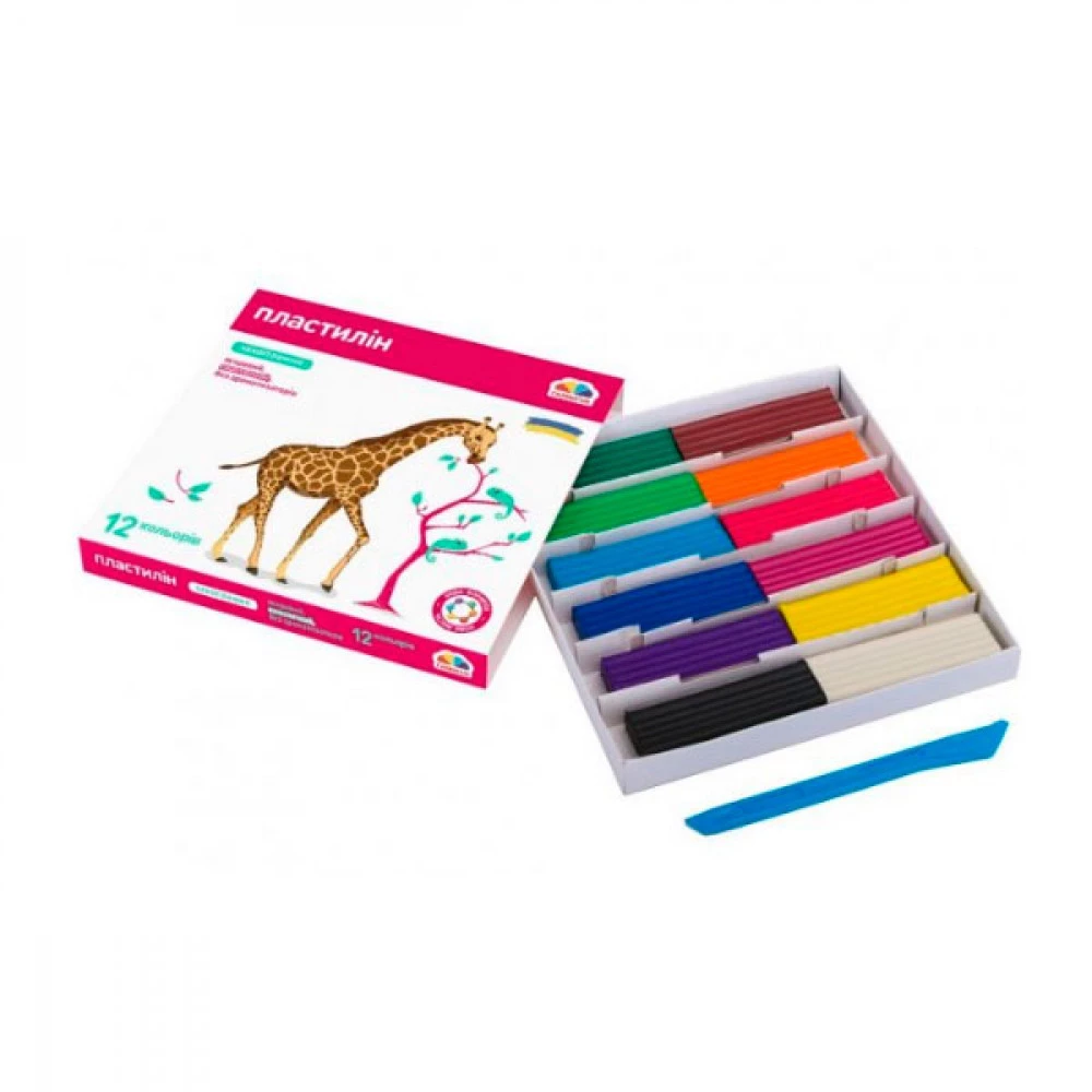 Пластилін 12 кольорів 192 г Гамма НВ 200312
