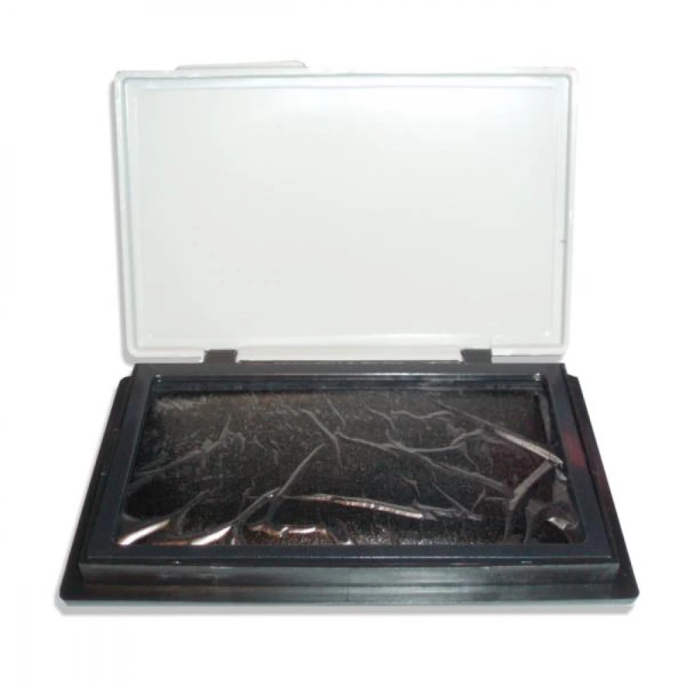 Штемпельна подушка Economix E42101-01 11х7см чорна