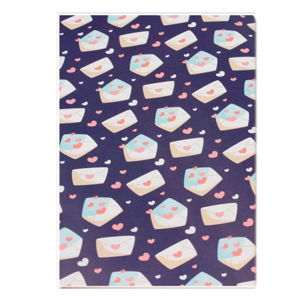 Папір пакувальний Конвертики із серцями 255-6338