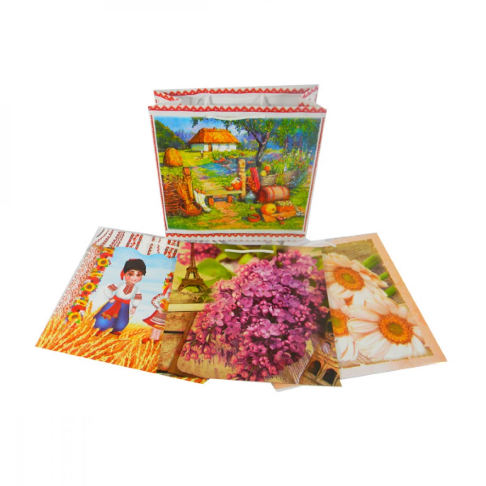 Пакет подарунковий А5 Mix