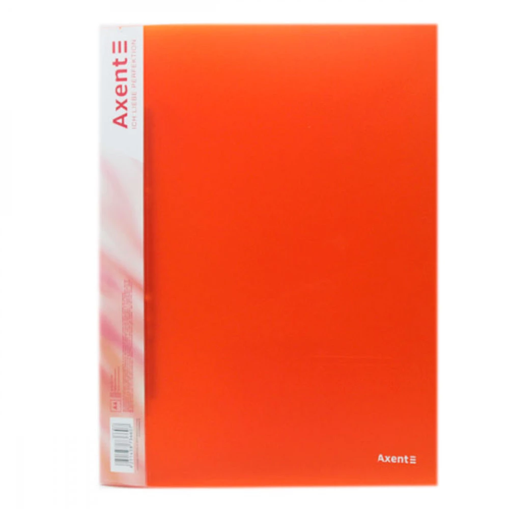 Папка - швидкозшивач пластикова А4 Axent 1304-25 прозора оранжева