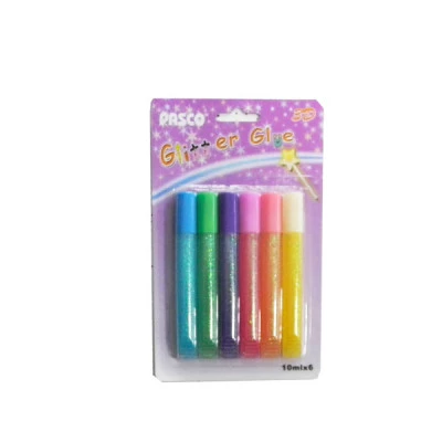 Клей силіконовий з блискітками "Pasco" 004/1 (6 шт)