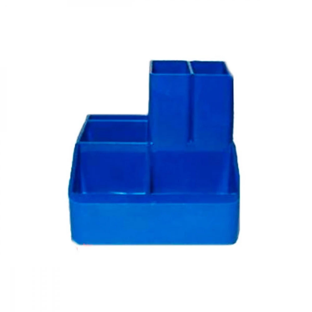 Підставка настільна на 6 відділень Economix E81983-02 пластик синій