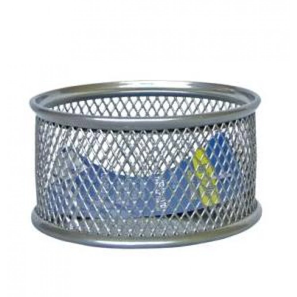 Бокс для скріпок "BuroMAX" ВМ6221-24 метал.сереб.міні