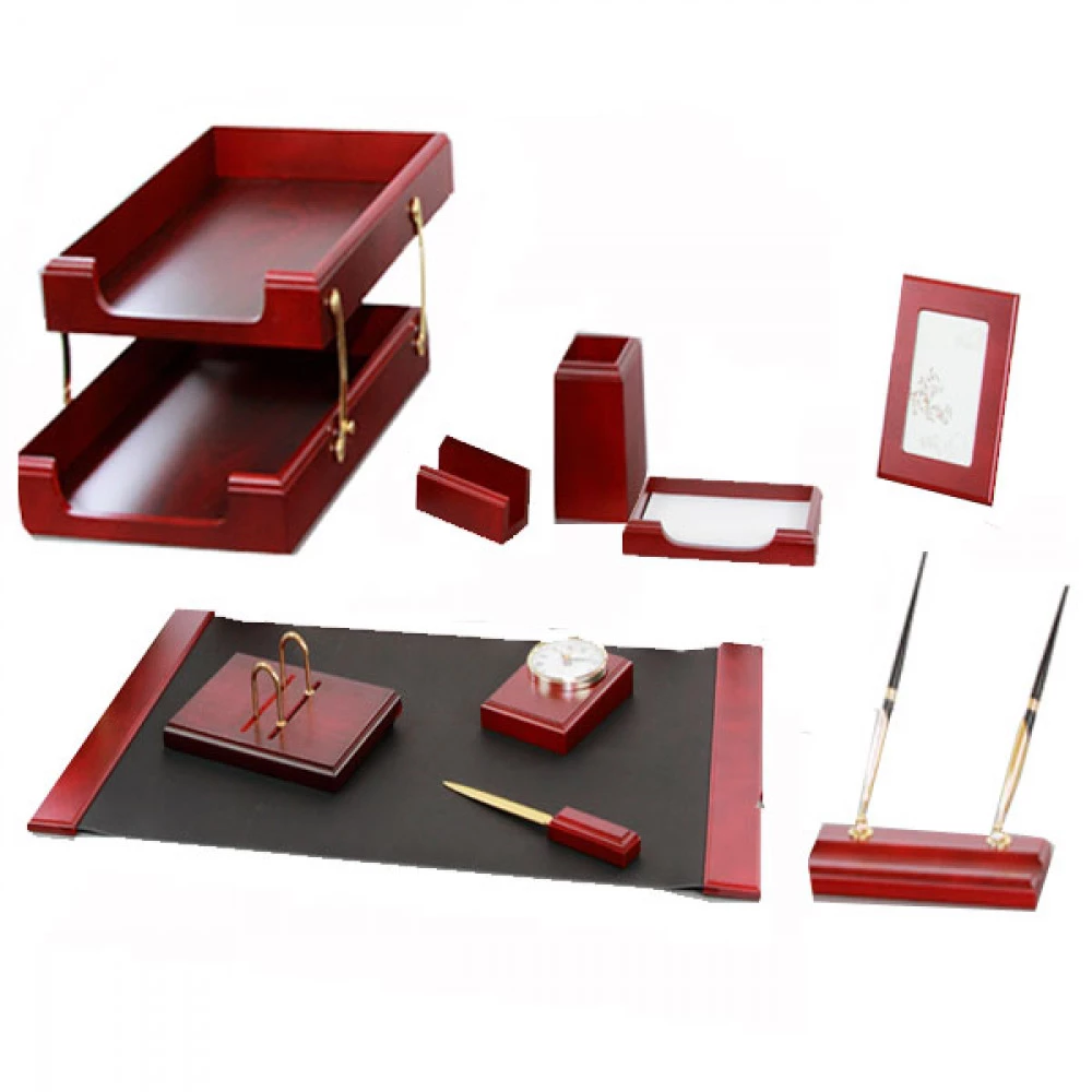 Набір офісний 0259 XDU (10 предметів) червоне дерево