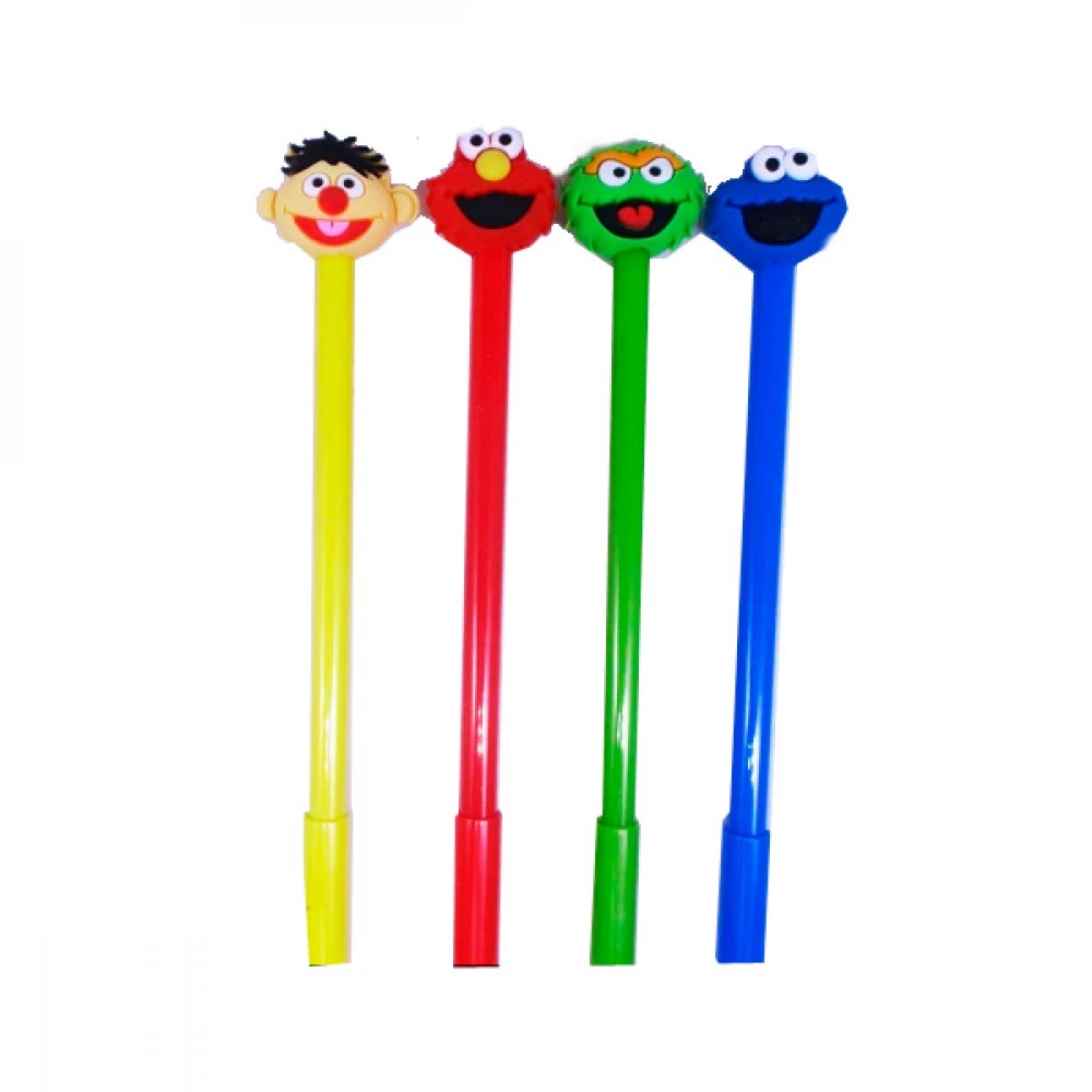 Ручка кулькова "Вулиця Сезам" 2302 синя, корпус асорті