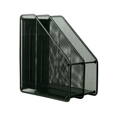 Лоток вертикальний Axent 2126-01 2 відділення металевий чорний