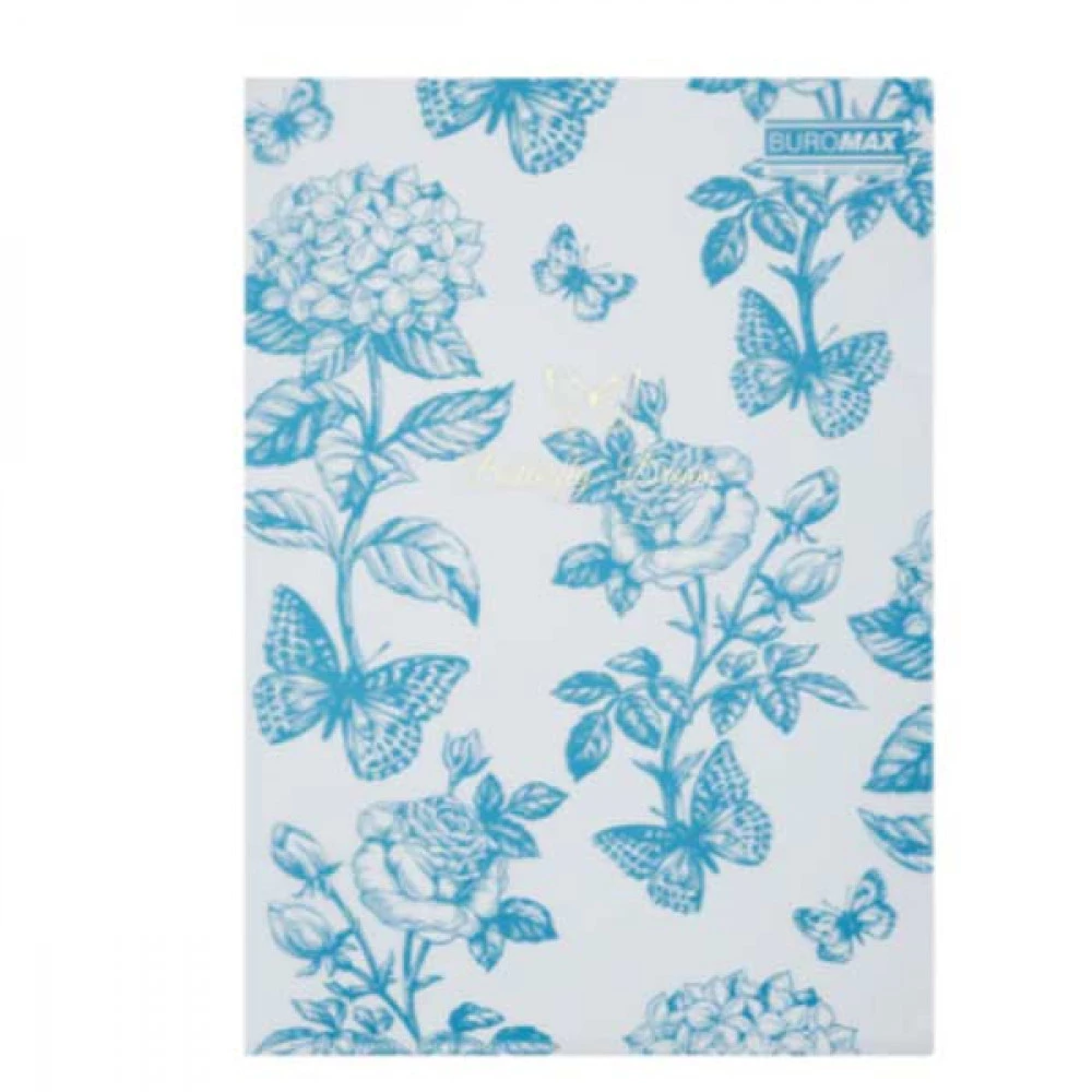 Кутник пластиковий А4 BuroMax ARABESKI 180мк BM3854-95 синьо-сірий