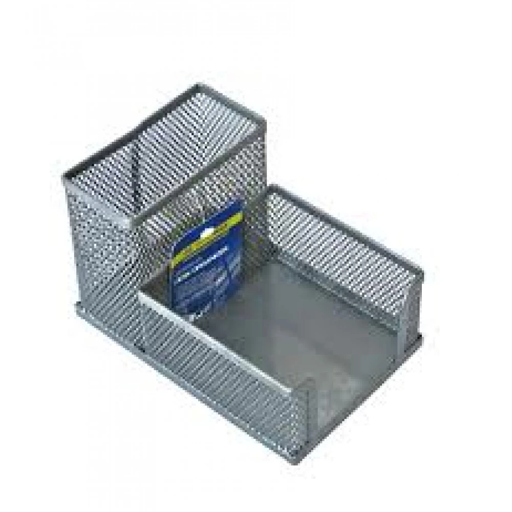 Настільний набір BuroMAX ВМ6242-024 100х150х90мм метал.срібло