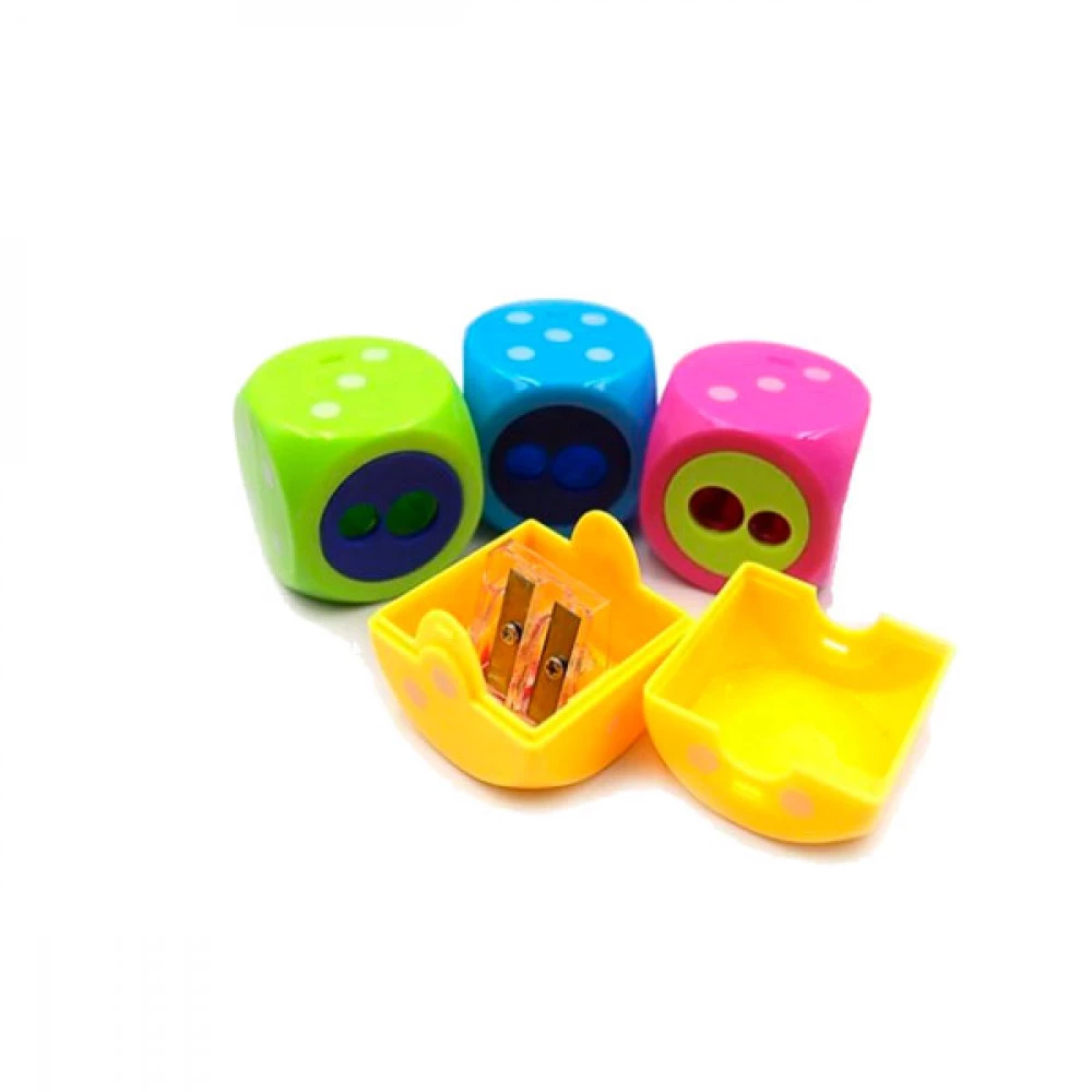 Точилка дитяча Кістки 805 4 х 4 х 4 см подвійна з контейнером MIX