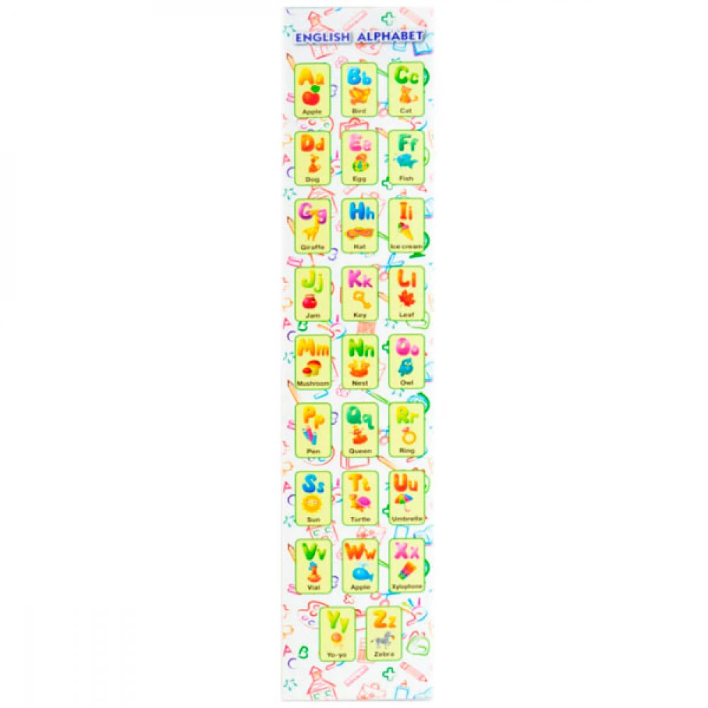 Закладка для книг Англійська абетка UA0111