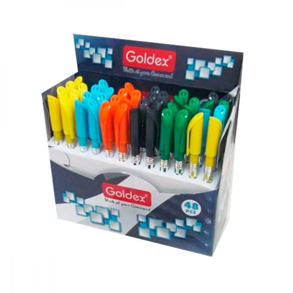 Ручка олійна Goldex Silver Jet 745 синя 0,6 мм