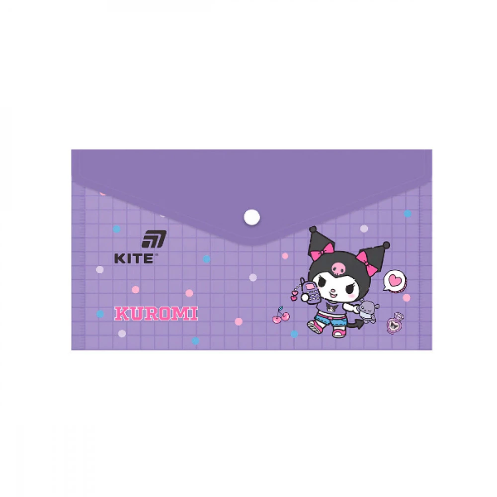 Папка - конверт пластиковий DL Kite HK25-246-1на кнопці