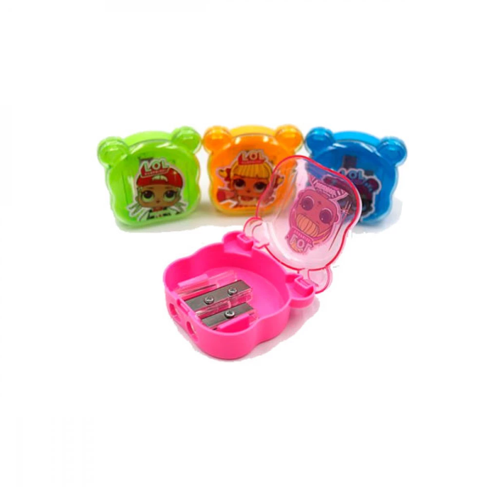 Точилка дитяча подвійна LOL 3060 з контейнером MIX