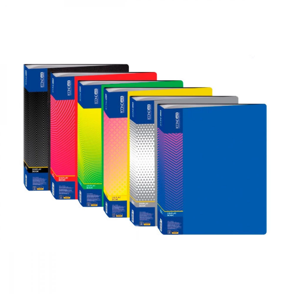 Папка пластикова із 100 файлами А4 Economix E30610