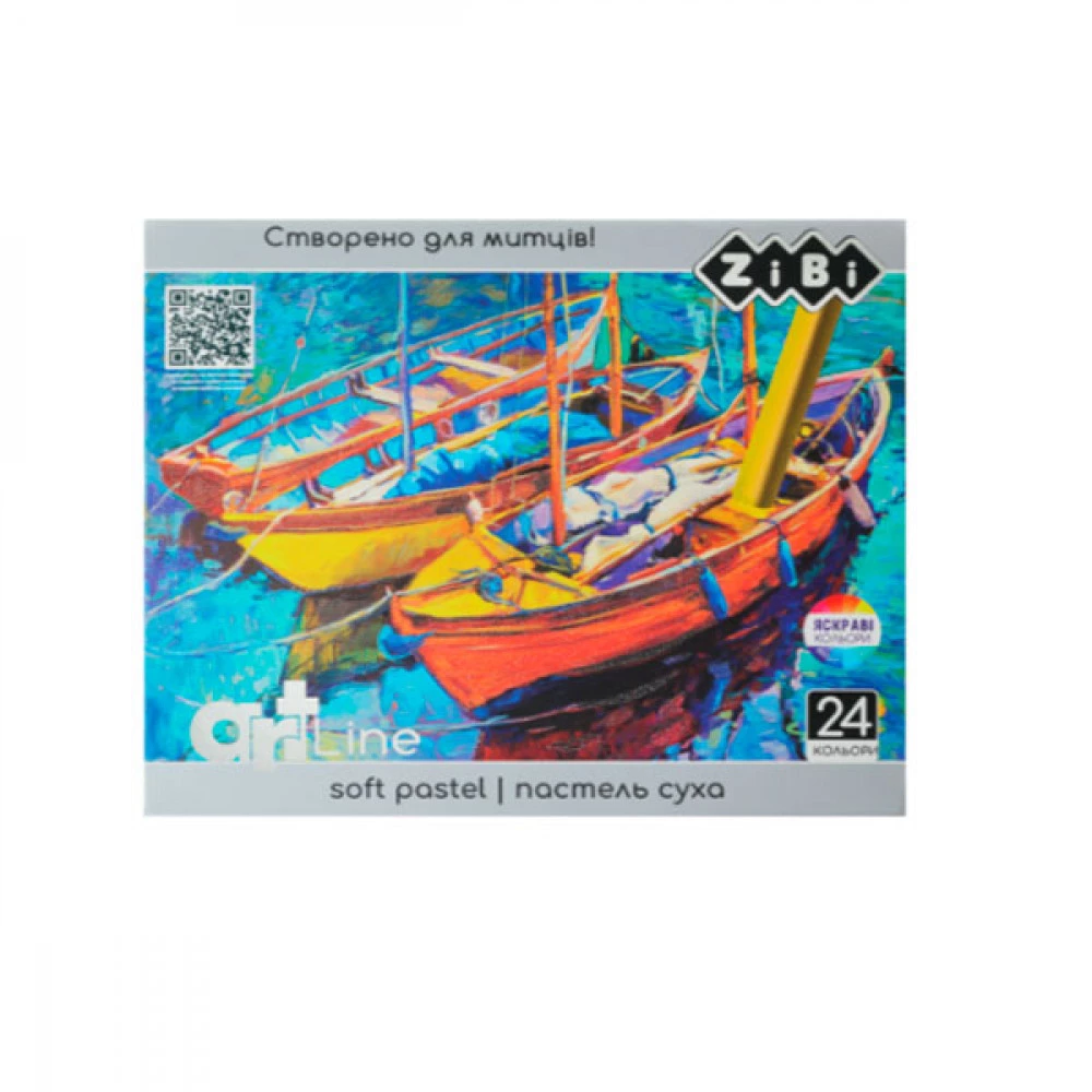 Крейда-пастель суха 24кол ZiBi ZB.2494
