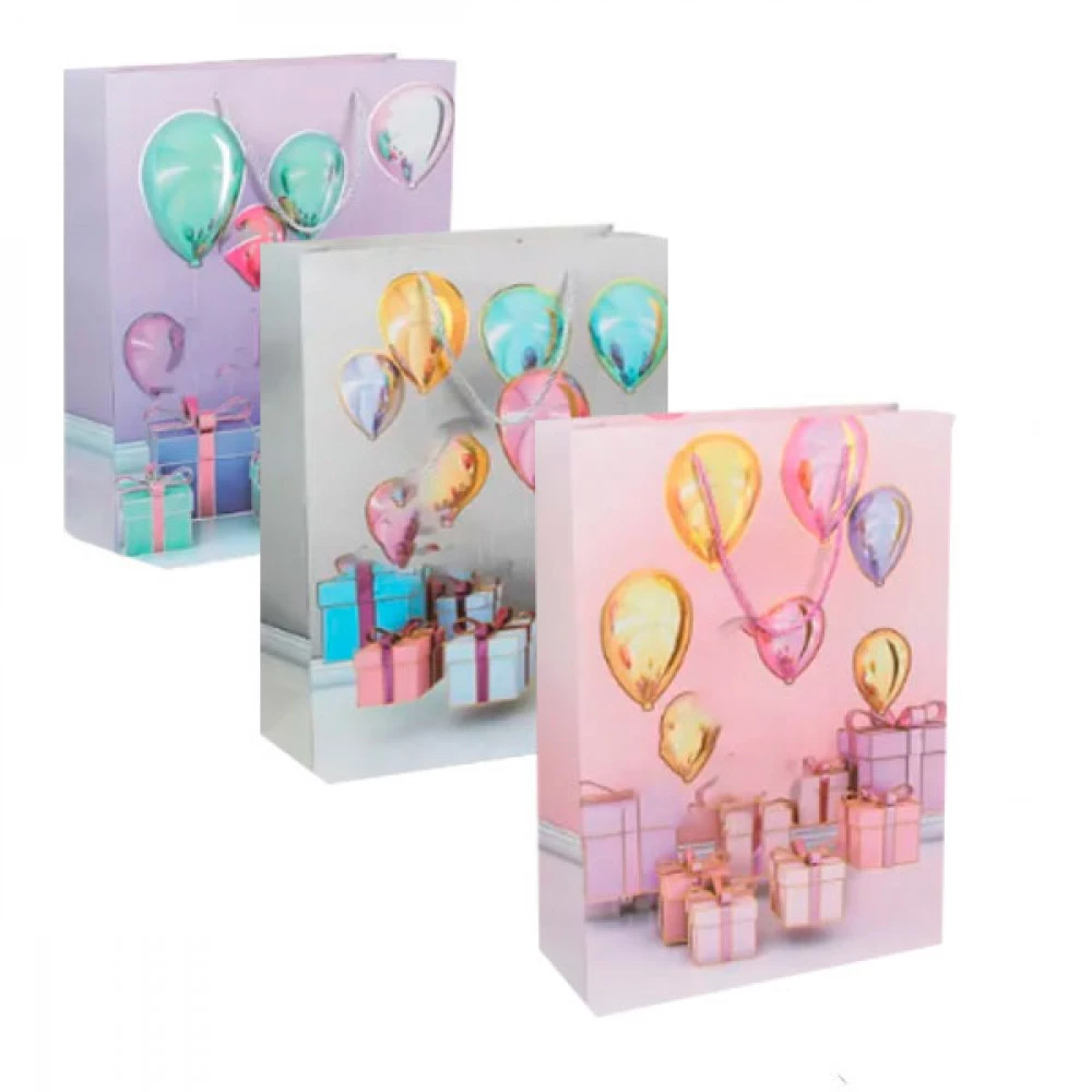Пакет подарунковий 18х23х10см 3123-2830 Mix