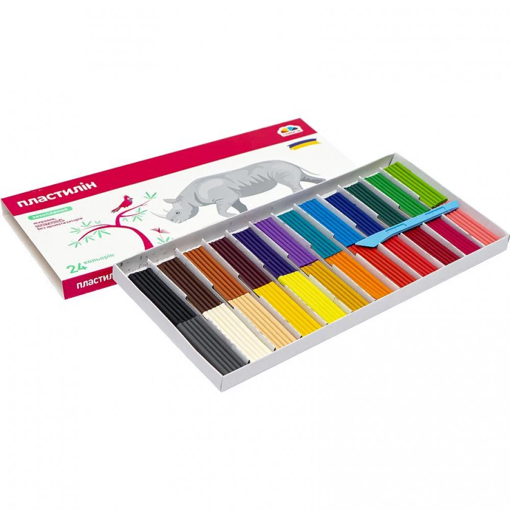 Пластилін 24 кольори 384 гр Гамма НВ 200316