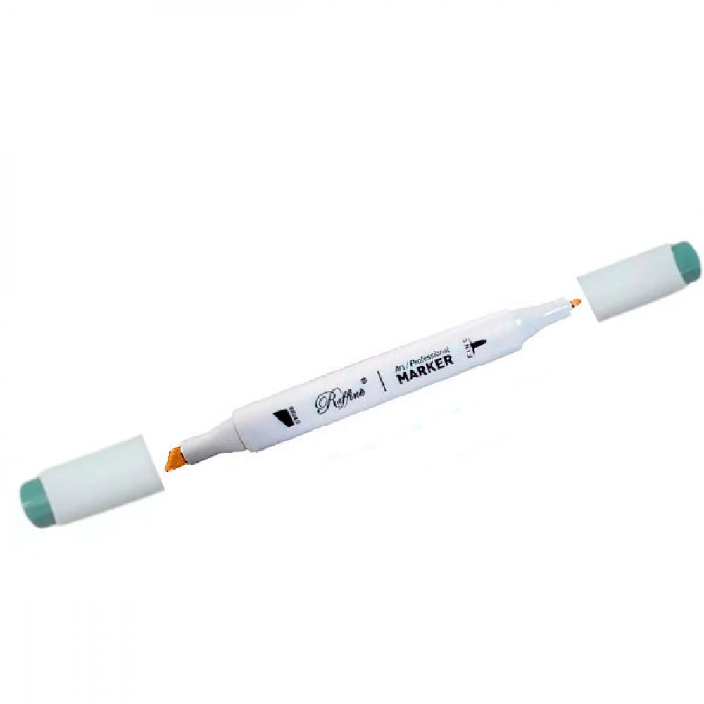 Маркер-скетч Marco 1-7 мм (Raffine) 7800 (G025) двосторонній бірюза пастельна 