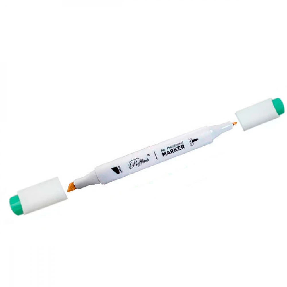 Маркер-скетч Marco 1-7 мм (Raffine) 7800 (G115) двосторонній м'ятно-зелений