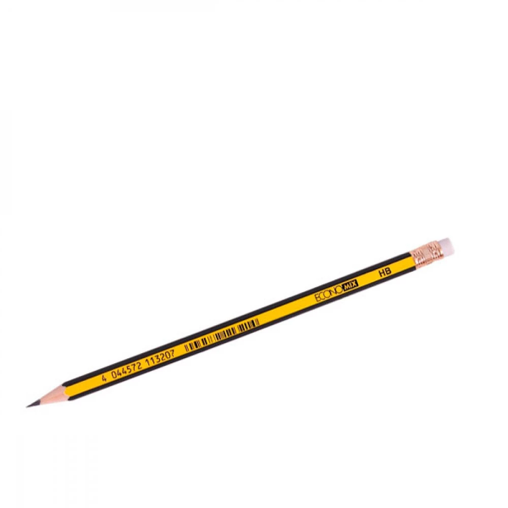 Олівець простий Economix E11320 НВ з гумкою