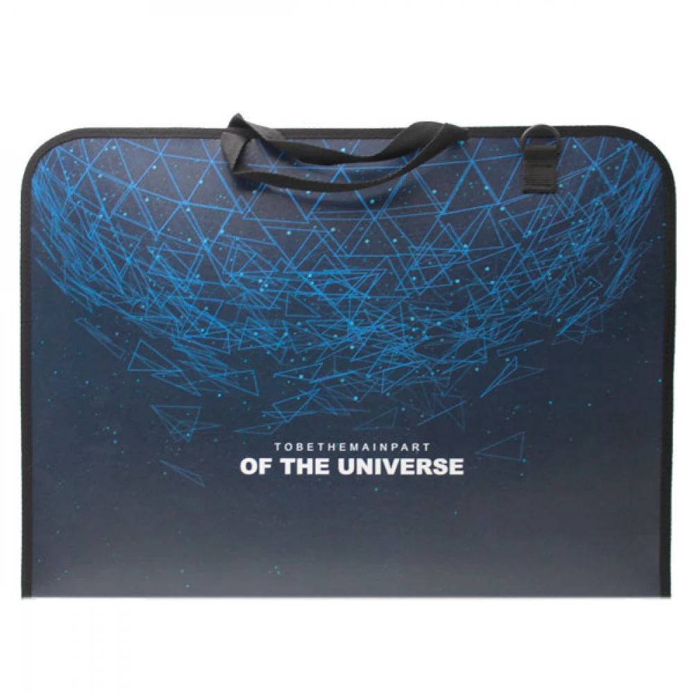 Портфель пластиковий А3 на блискавці 2 відділення MAXI MX30003-04