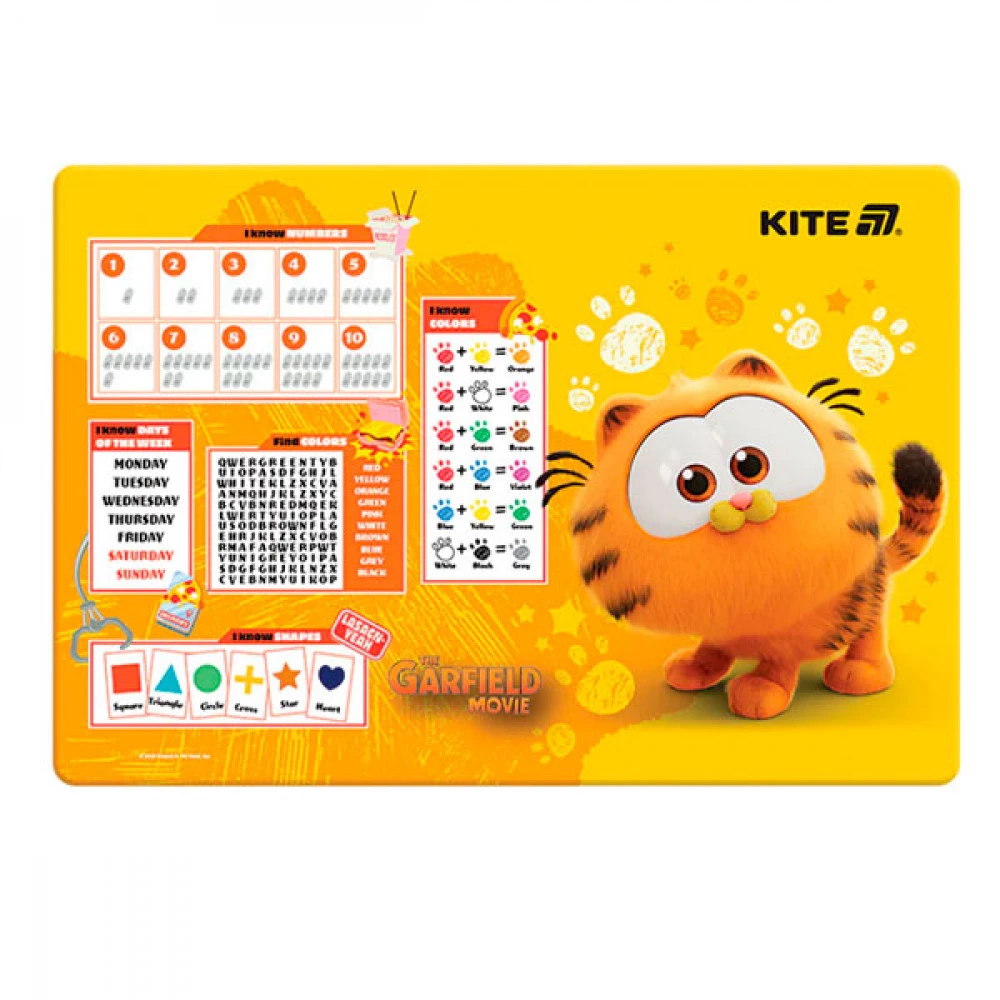 Підкладка настільна 42,5x29см Kite PP GF25-207 Garfield