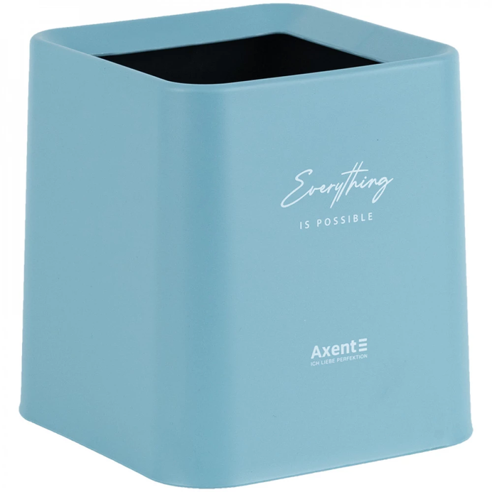 Настільний контейнер Axent 2132-07-A для сміття квадратний блакитний