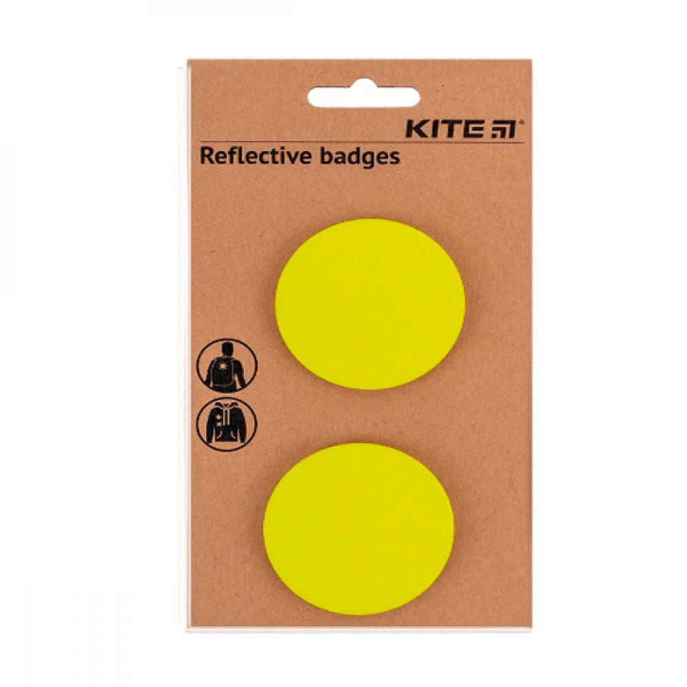 Набір піктограм світловідбиваючих Kite 2 шт К23-107-2 жовті