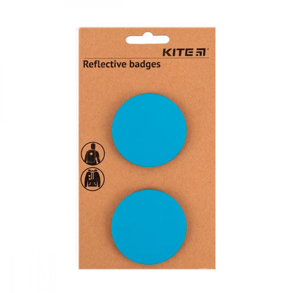 Набір піктограм світловідбиваючих Kite 2 шт К23-107-3 блакитні