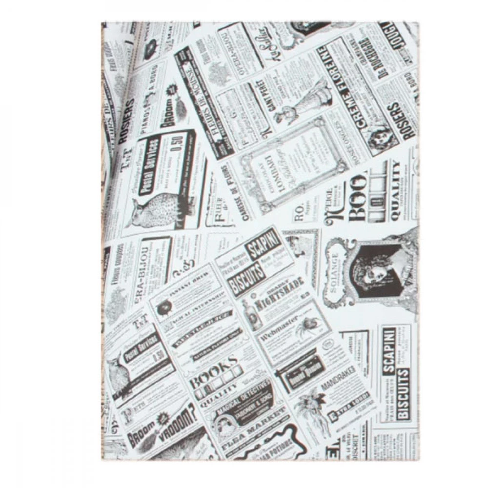 Папір пакувальний Газета прованс 0,7м*8м 255-5102 