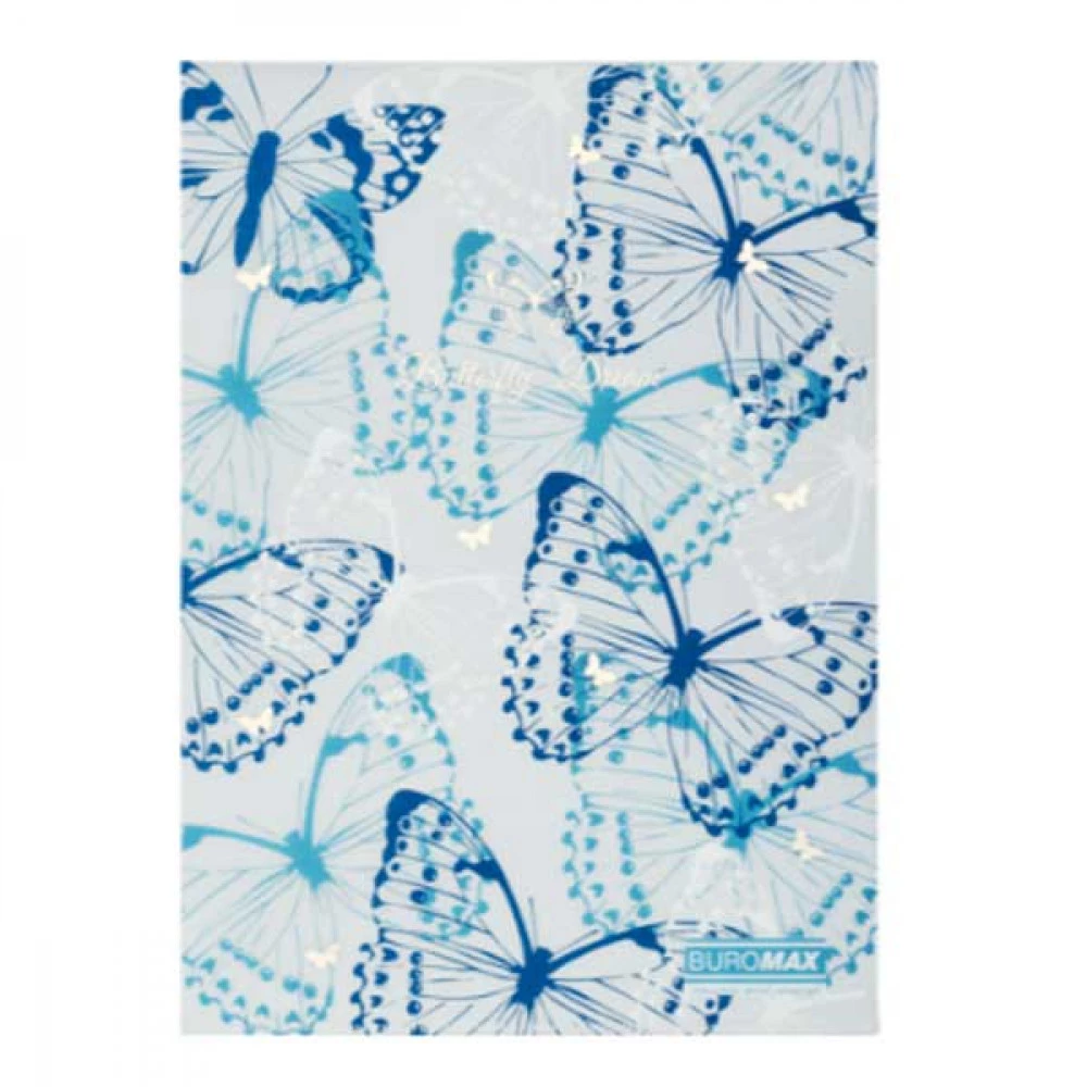 Кутник пластиковий А4 BuroMax ARABESKI 180мк BM3854-02 синій