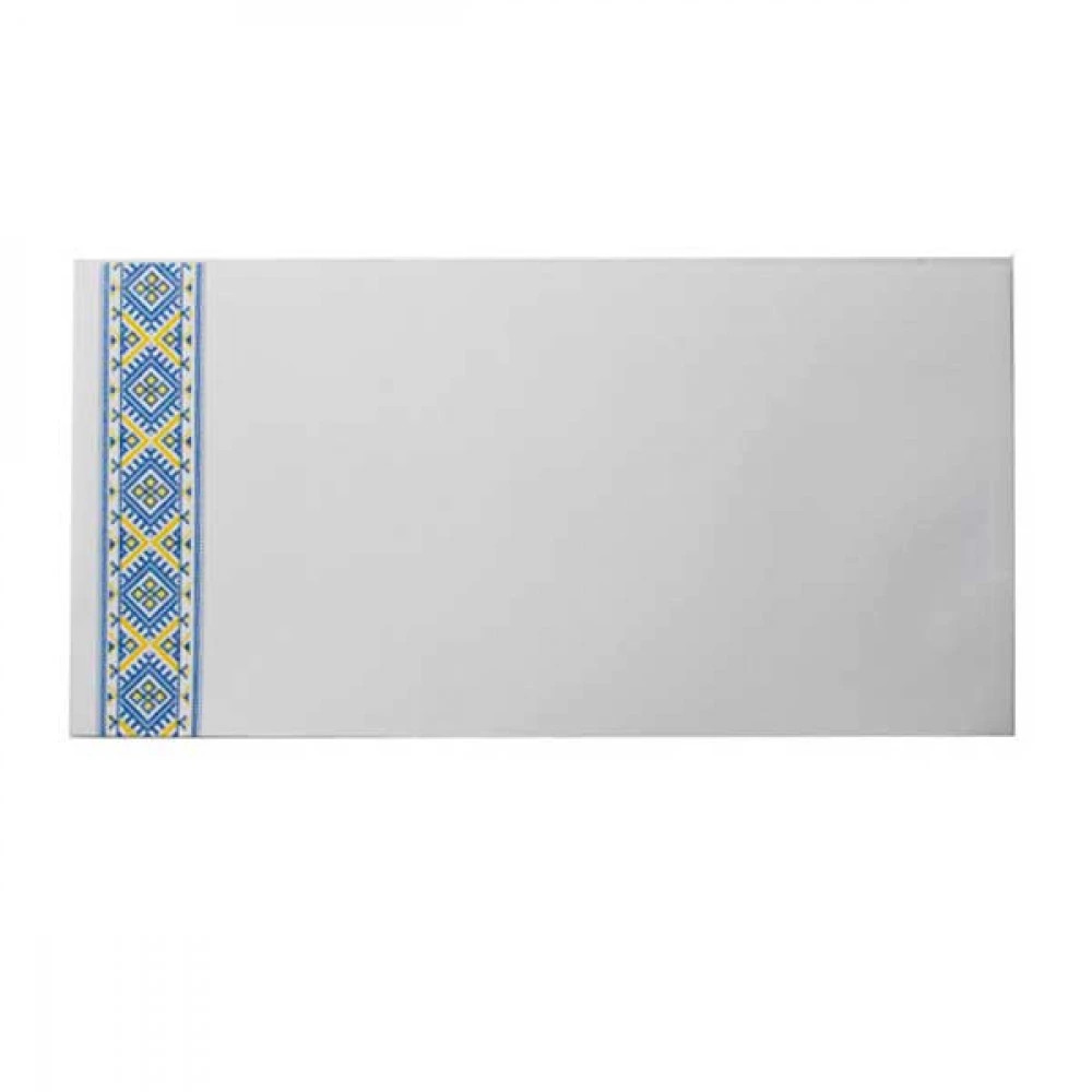 Конверт 110х220 DL СКЛ "Вишиванка" білий 80гр (2042с)