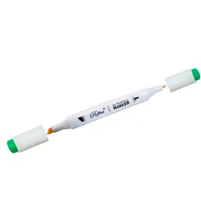 Маркер-скетч Marco 1-7 мм (Raffine) 7800 (G318) двосторонній світло-зелений 