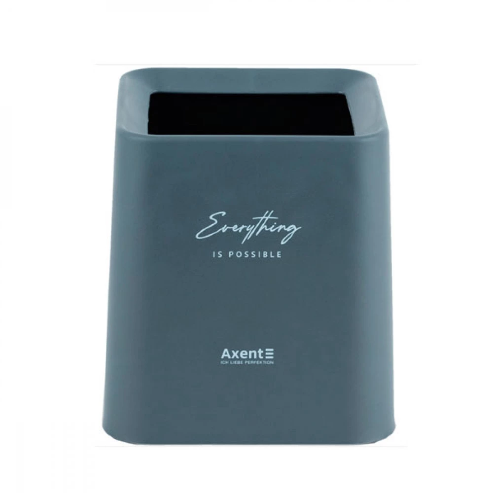 Настільний контейнер Axent 2132-03-A для сміття квадратний сірий