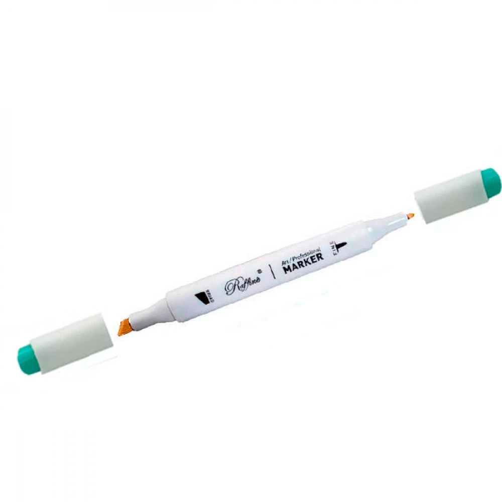 Маркер-скетч Marco 1-7 мм (Raffine) 7800 (B815) двосторонній бірюзовий 