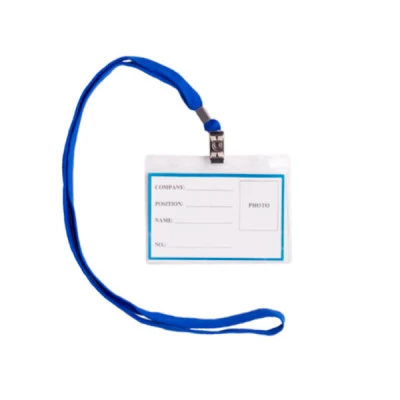 Бейдж горизонтальний 110 х 80 мм BuroMAX BM5411 зі шнурком