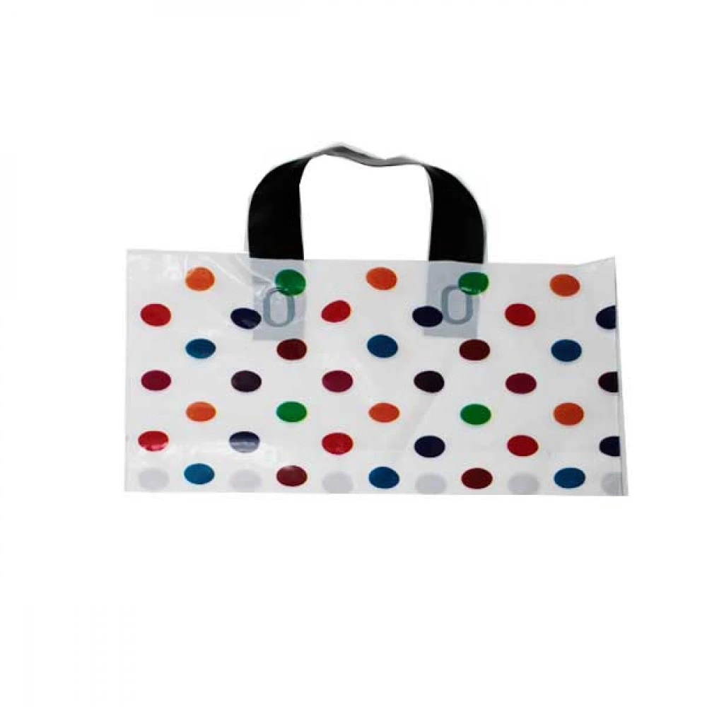 Пакет із петлевою ручкою 30*20см Горошок